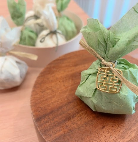 보자기 포장 답례떡 세트 thumbnail 2